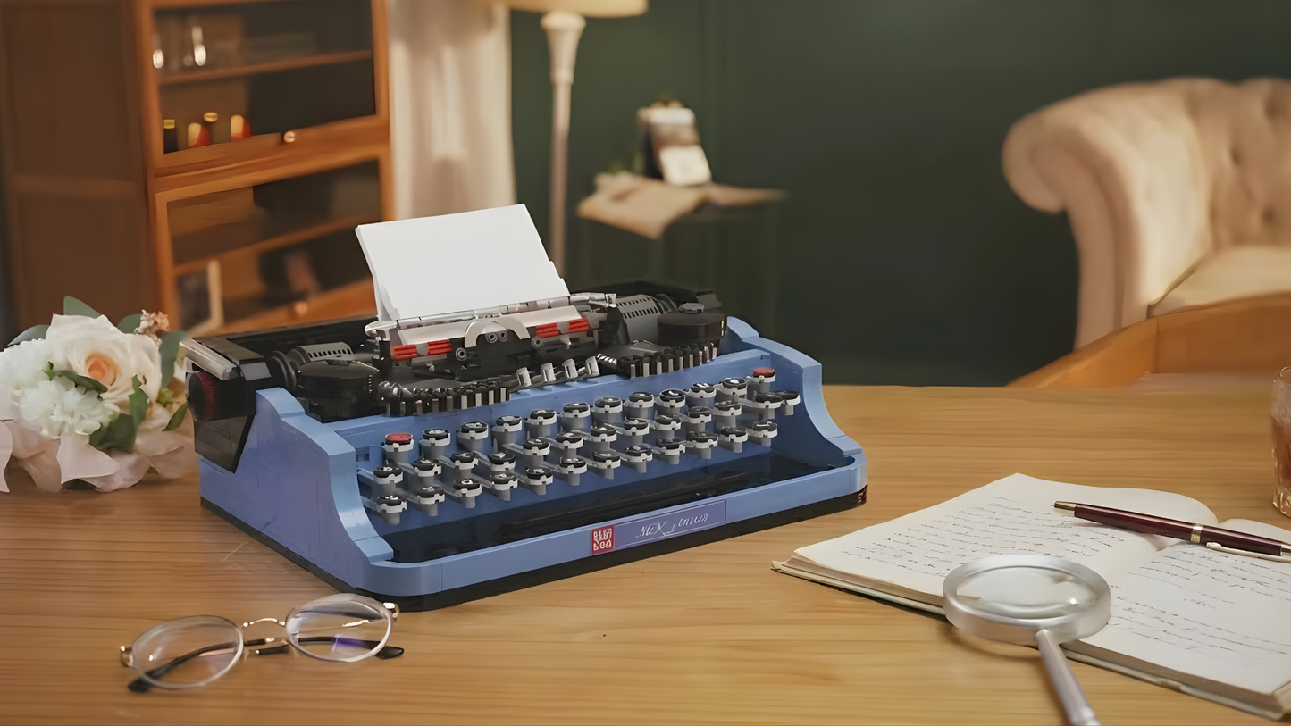 Ретро-печатная машинка (2139 деталей)