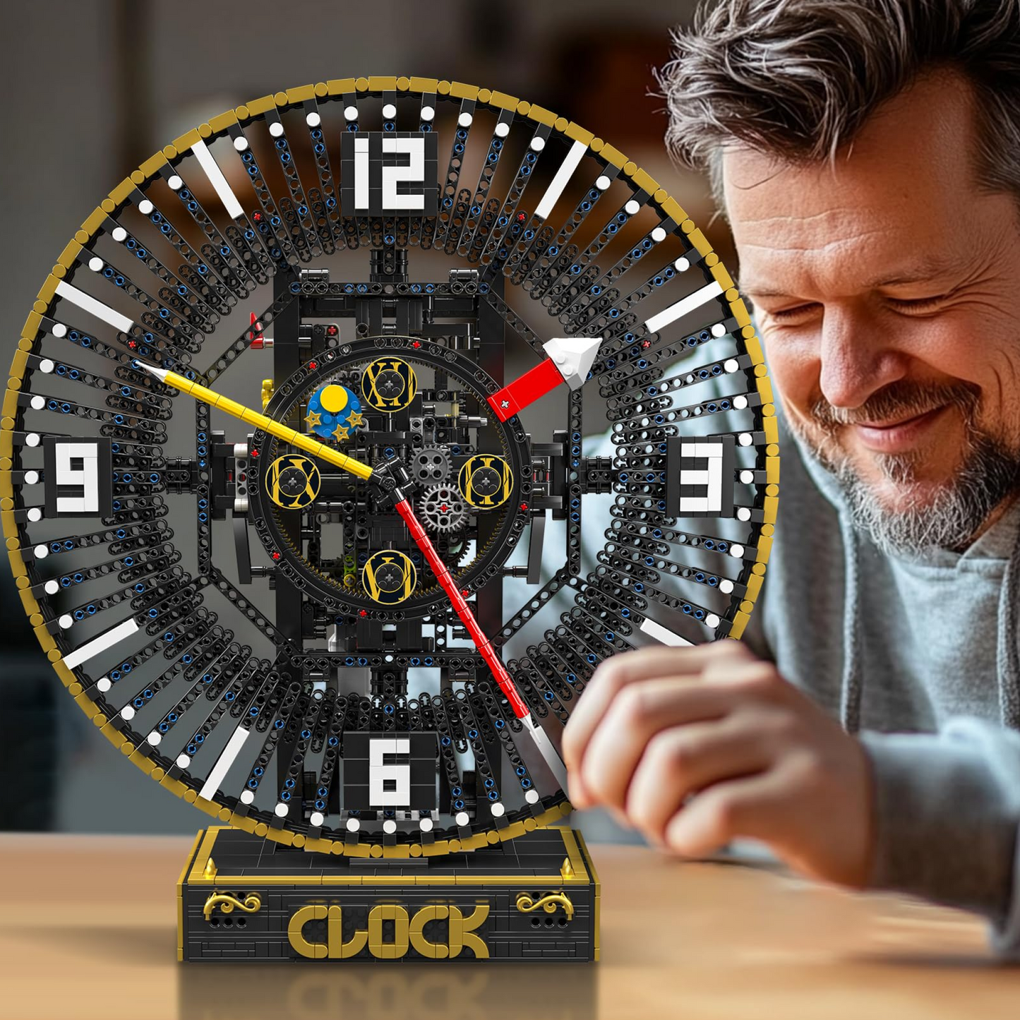 Механические часы с электроприводом (3675 деталей)