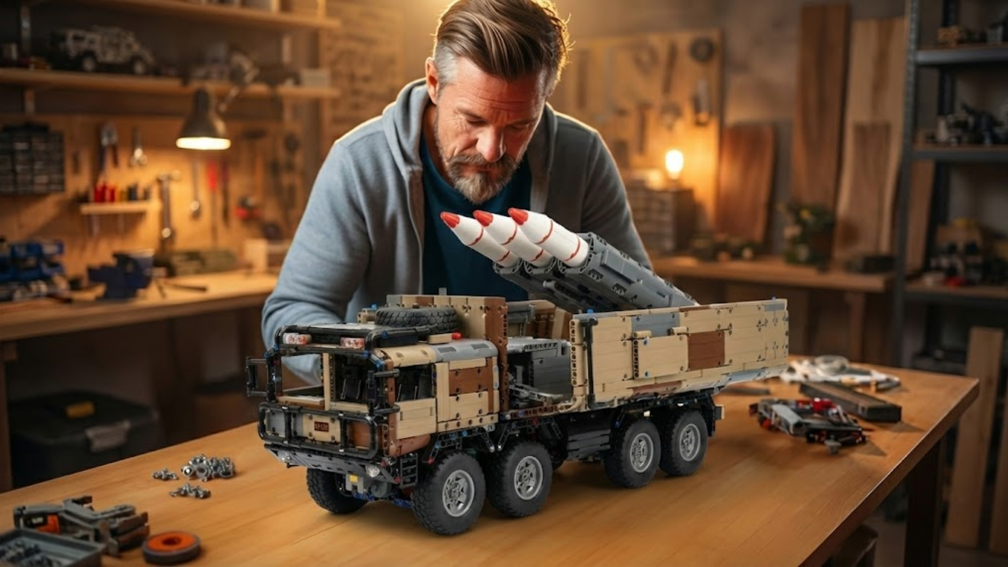 8x4 RC Missile Truck Military Camouflage (3594 pcs)