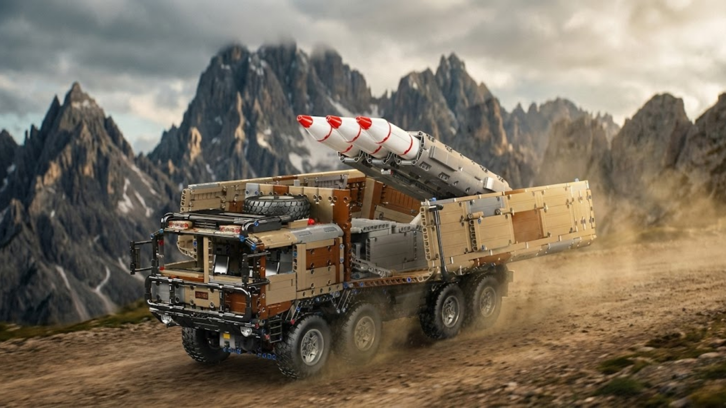 8x4 RC Missile Truck Military Camouflage (3594 pcs)