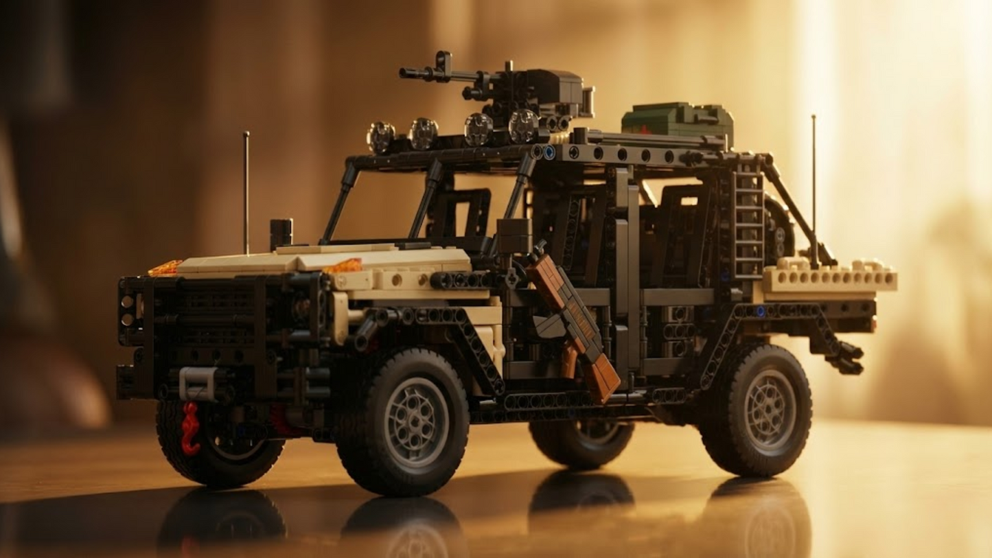 Desert Gray Caracal Assault Vehicle (1577 pcs)