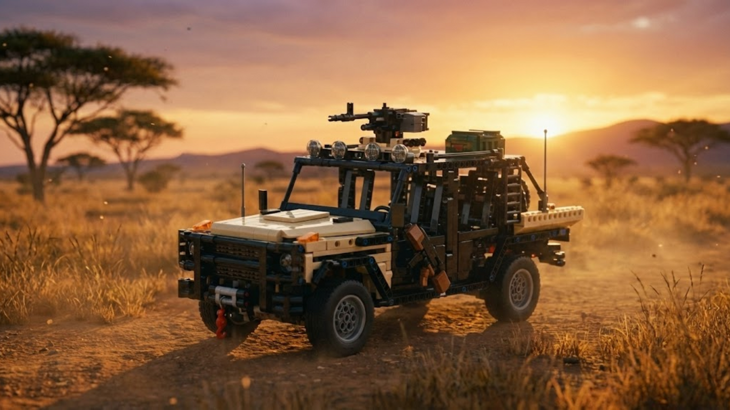 Desert Gray Caracal Assault Vehicle (1577 pcs)