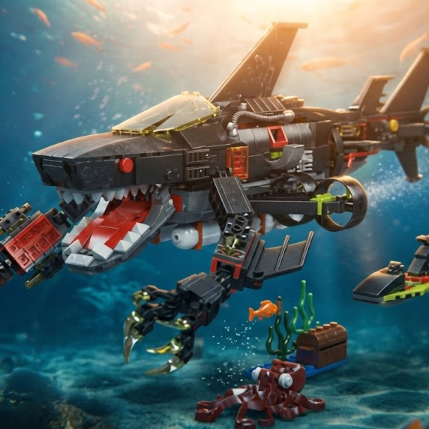 Submarino Mecha Shark (1.031 peças) 