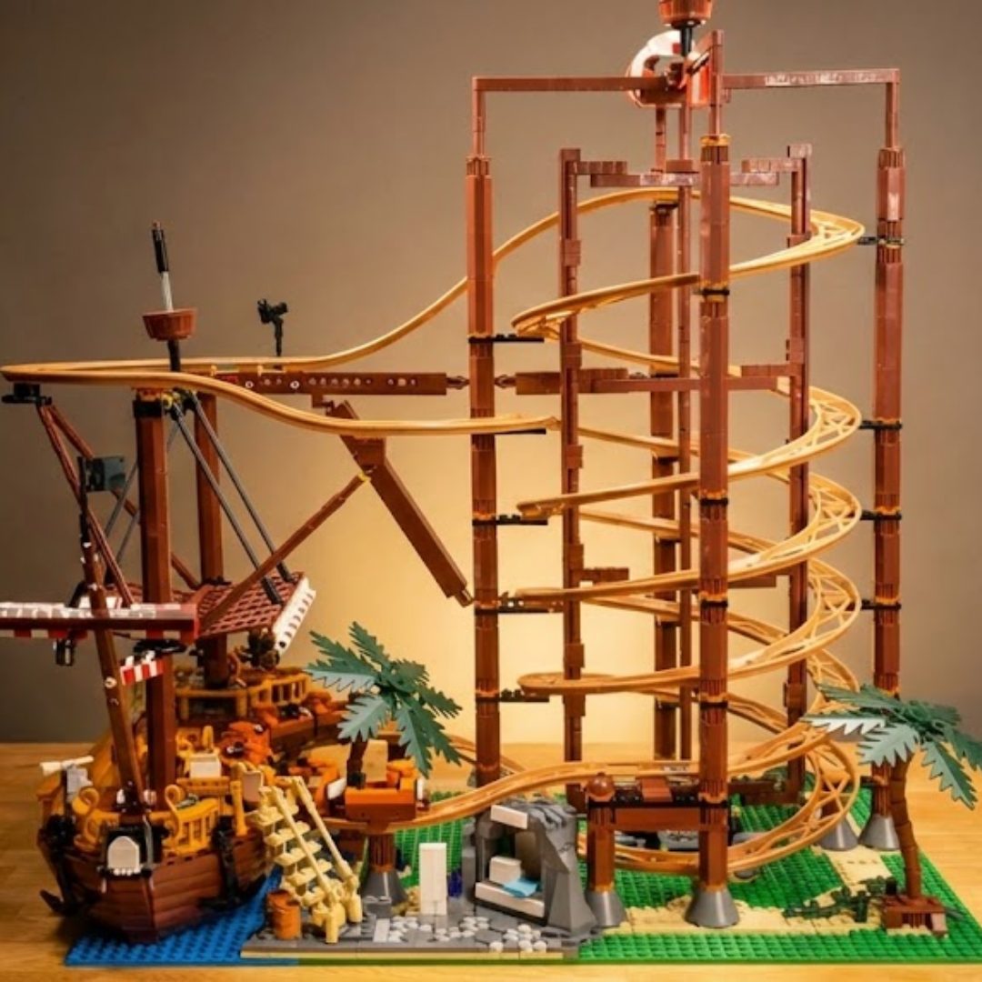 Double Helix Roller Coaster (2174 pcs)