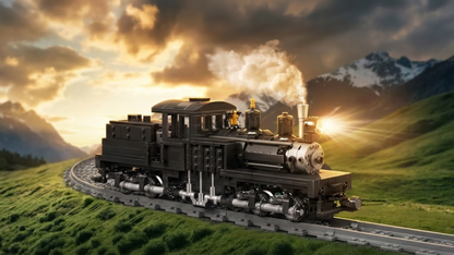 Shay-type Steam Locomotive (880 pcs)