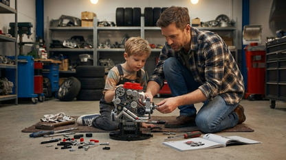 4G63T Turbocharged Inline-Four Engine Model (811 pcs)