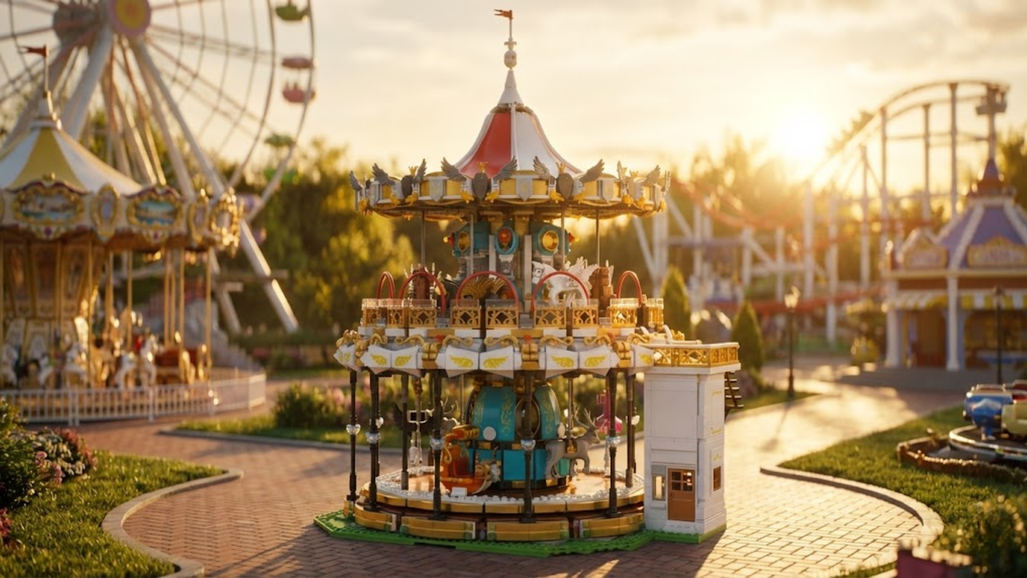 Motorized Carousel with Led Lights (5086 pcs)