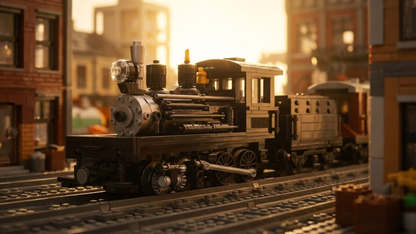 Shay-type Steam Locomotive (880 pcs)