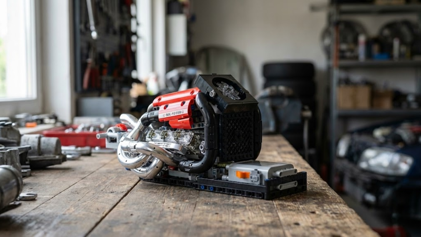 Model de motor STR13 V6 motorizat (980 piese) 