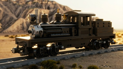 Shay-type Steam Locomotive (880 pcs)