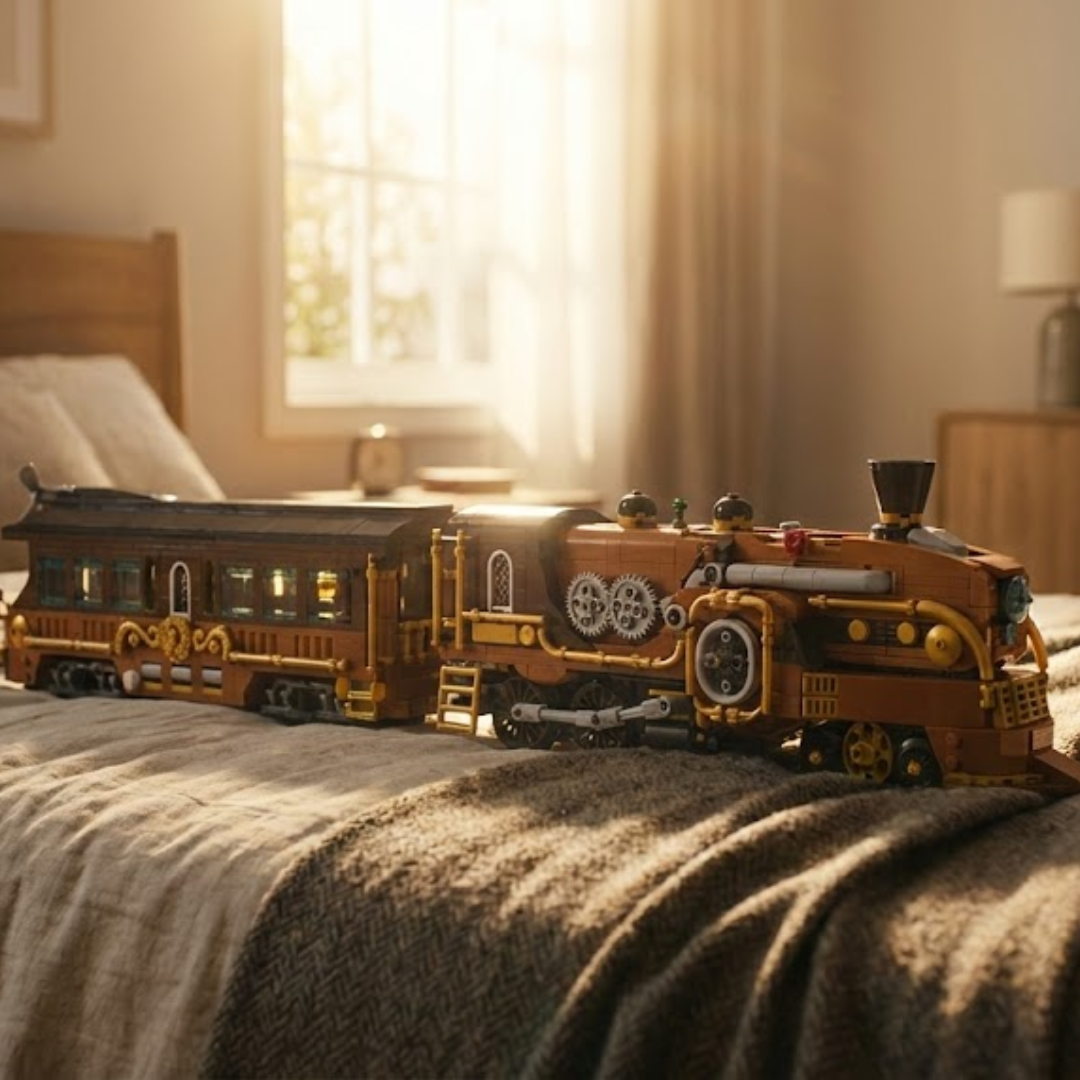 Treno a vapore steampunk (1954 pezzi) 