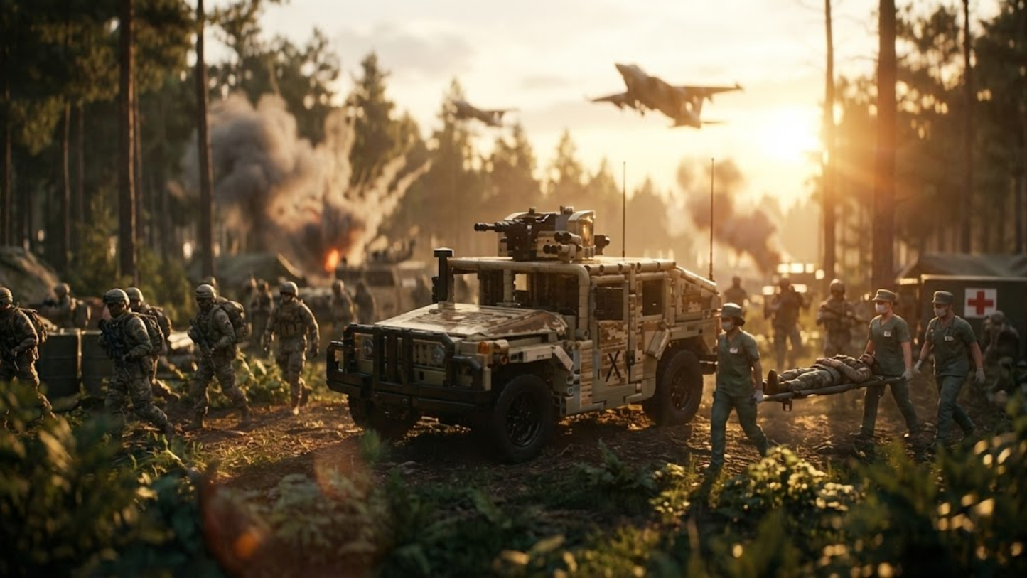 Desert Tracked Humvee (2094 pcs)