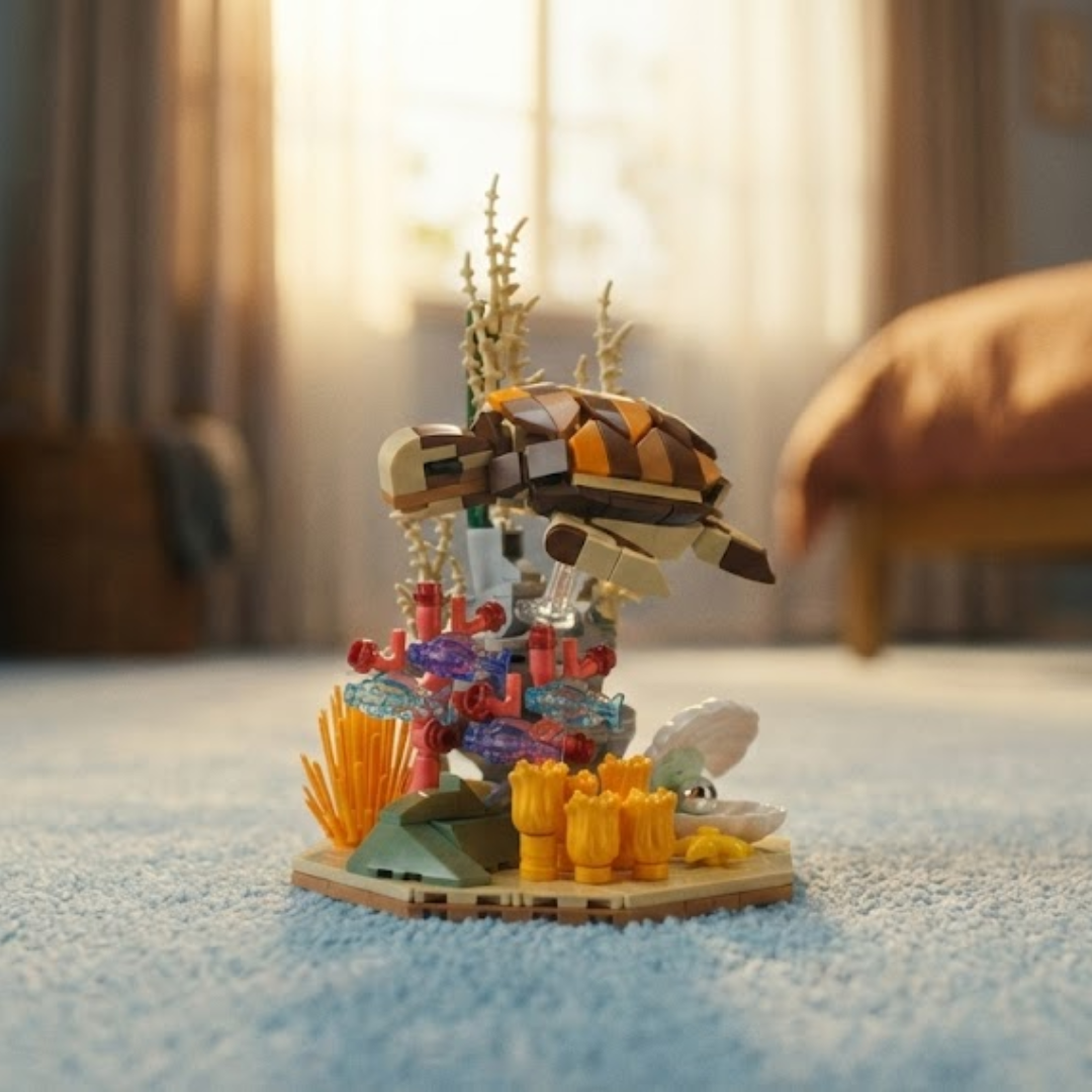 Sea Turtle & Colorful Reef (410 pcs)