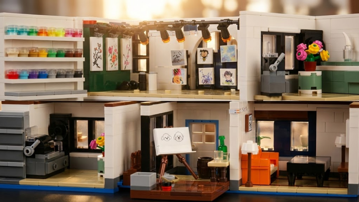 Art Gallery Showcase 3-Layer MOC (3536 pcs)