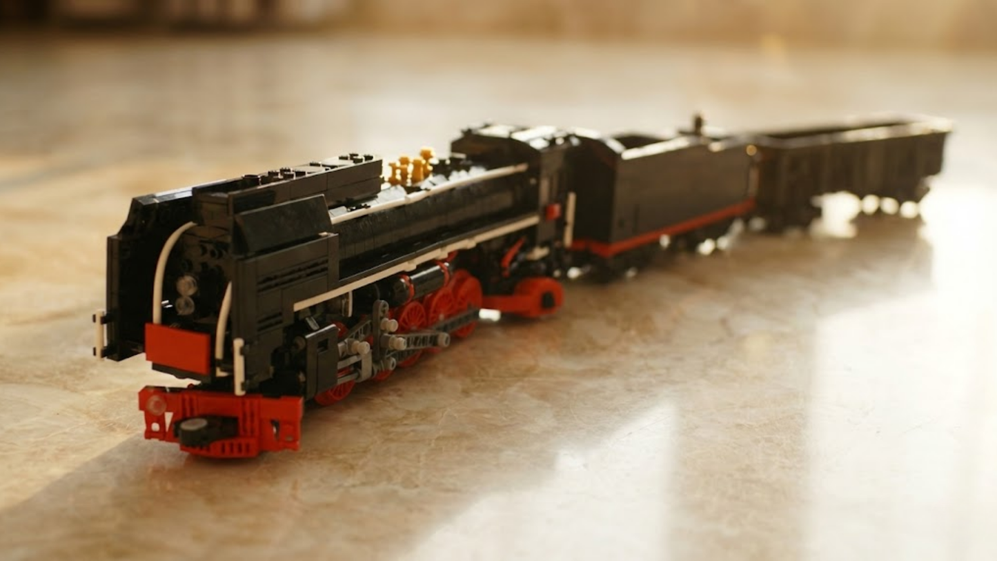 QJ Steam Locomotive (1511 pcs)