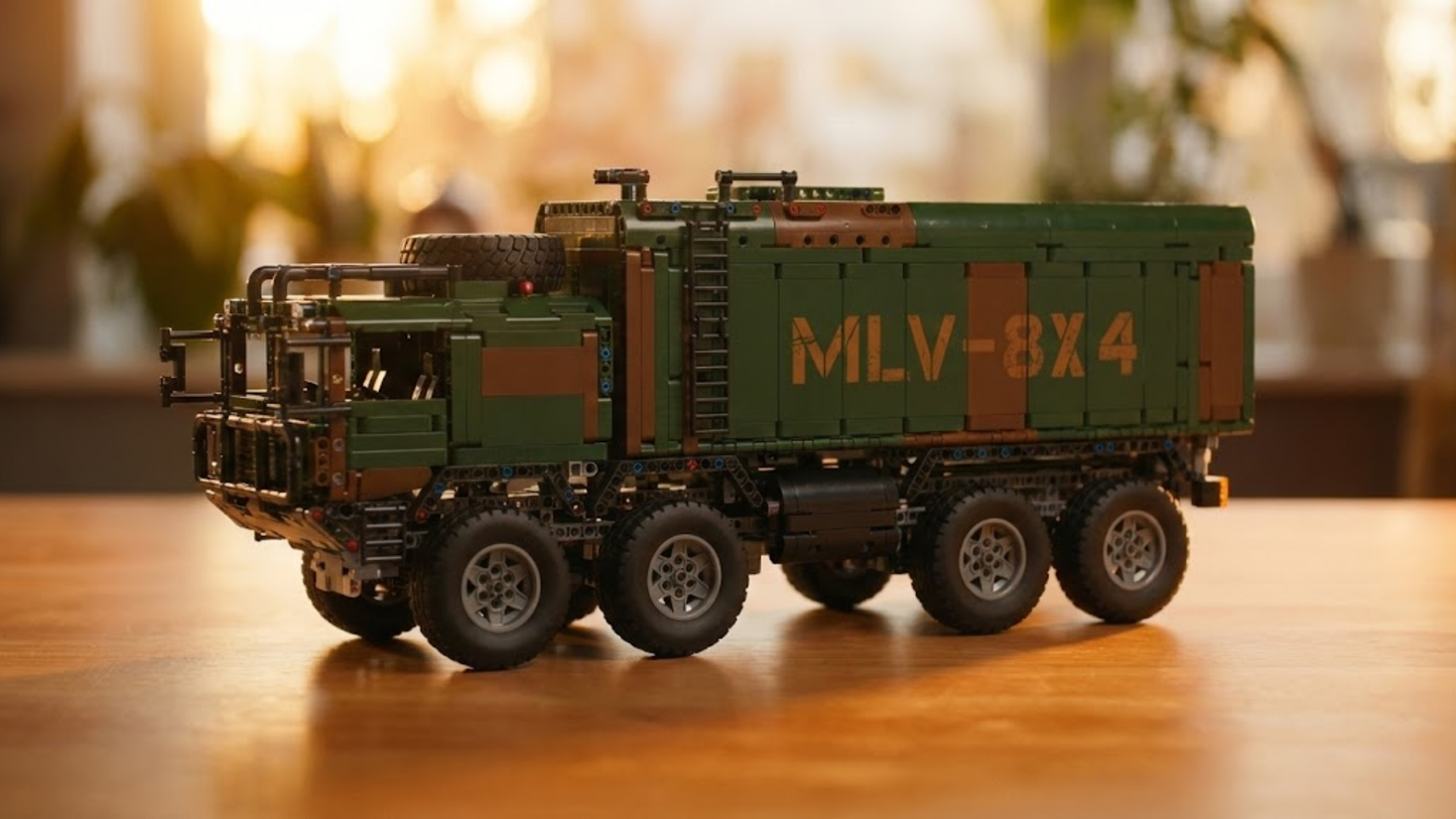 8x4 RC Missile Truck  Military Green (3594 pcs)