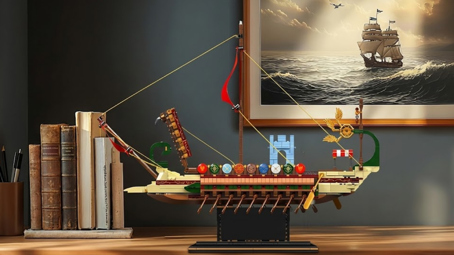 Римский имперский военный корабль (1466 деталей) 