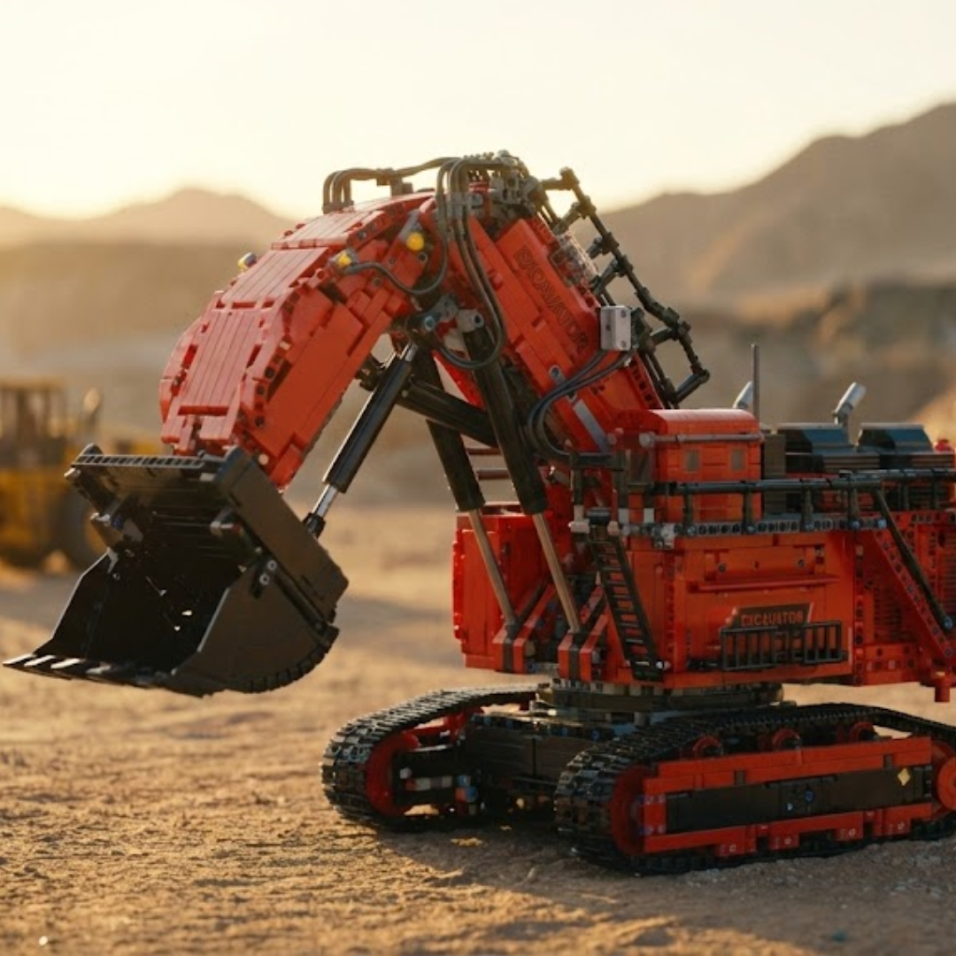 Liebherr R 9800 Mining RED (4767 деталей) 