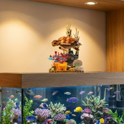 Sea Turtle & Colorful Reef (410 pcs)