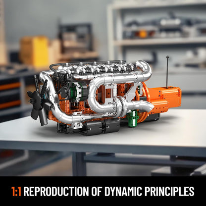 Motore e Trasmissione per Camion Inline-6 (3236 pezzi) 