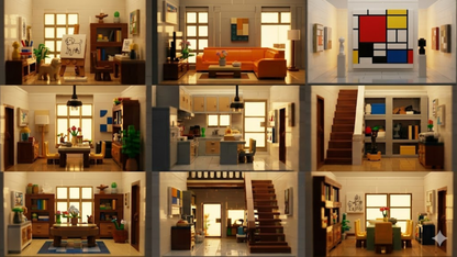 Art Gallery Showcase 3-Layer MOC (3536 pcs)