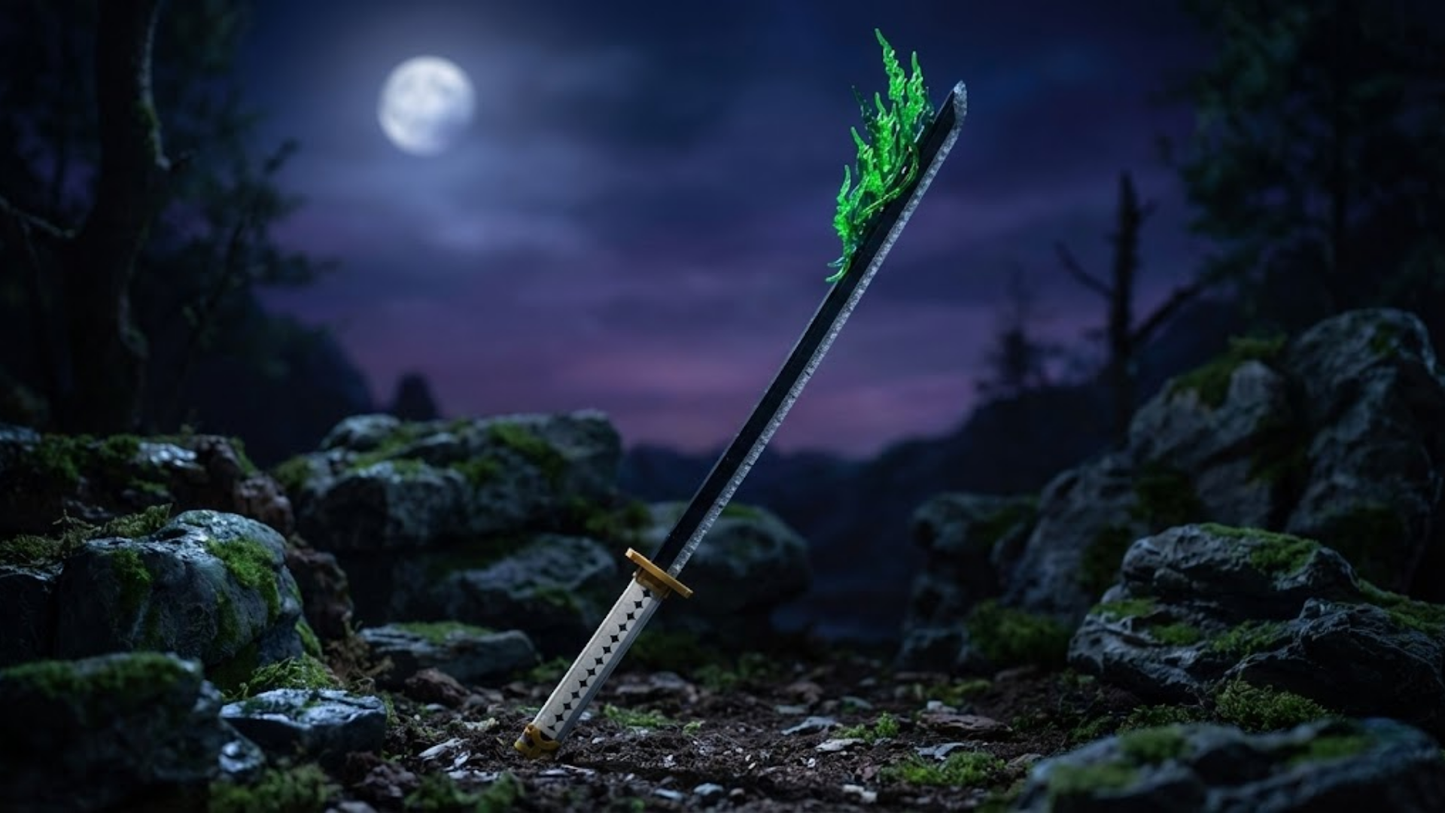 Samurai Katana White Blade (1674 pcs)