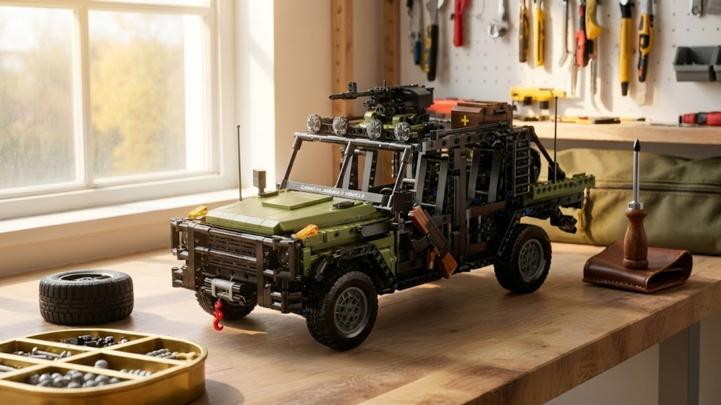 Camouflage Green Caracal Assault Vehicle (1577 pcs)