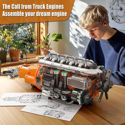 Motore e Trasmissione per Camion Inline-6 (3236 pezzi) 