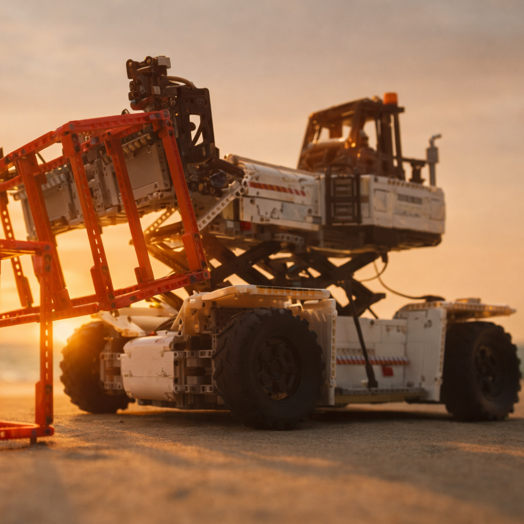 Container Forklift White (4878 pcs)