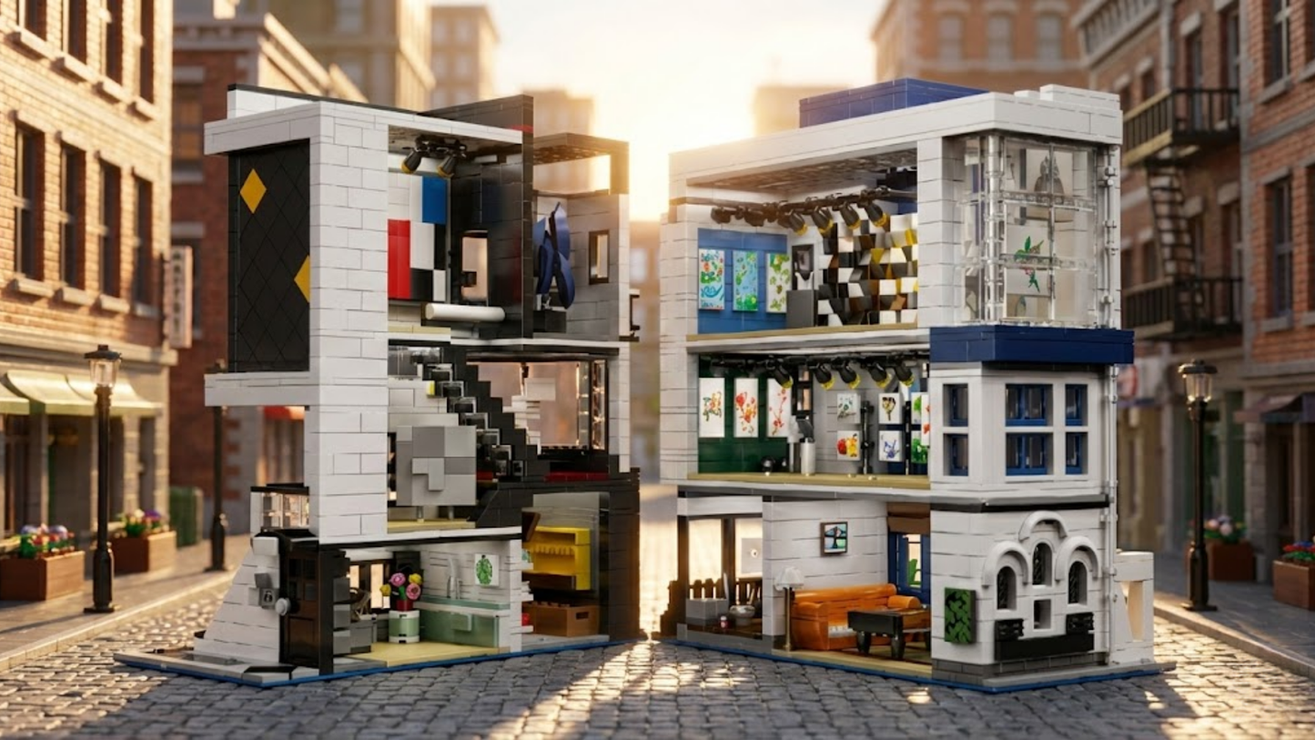 Art Gallery Showcase 3-Layer MOC (3536 pcs)