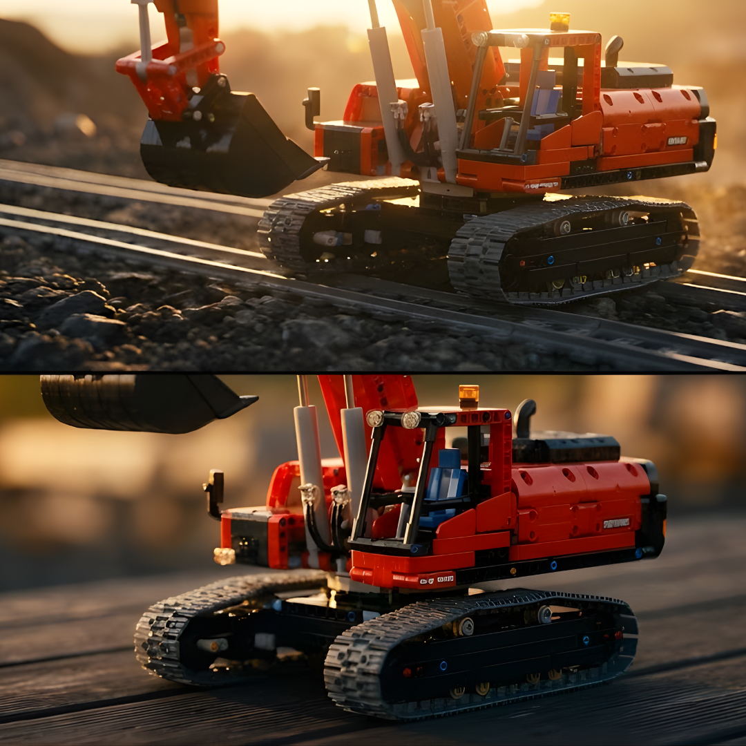 Liebherr R 9800 Mining RED (4767 деталей) 