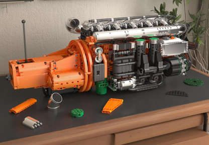 Motore e Trasmissione per Camion Inline-6 (3236 pezzi) 