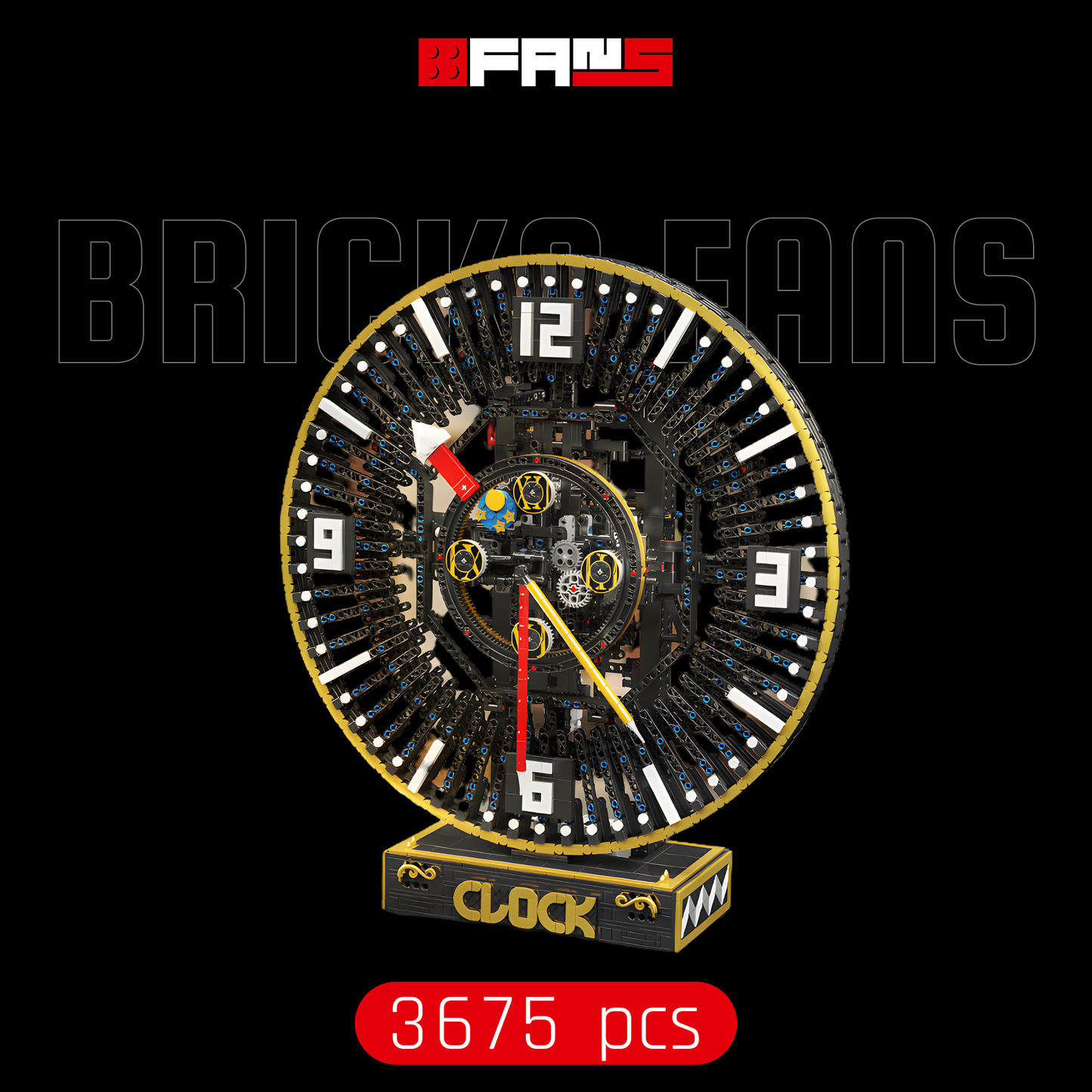 Механические часы с электроприводом (3675 деталей) 