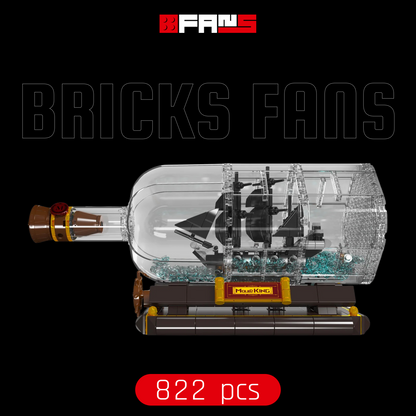 Mini Black Pearl in una Bottiglia (822 pezzi) 