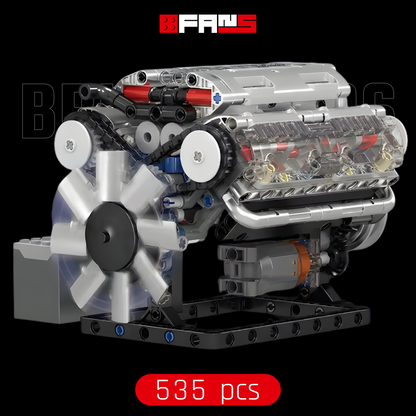 Motorised V8 Engine (535 pcs)
