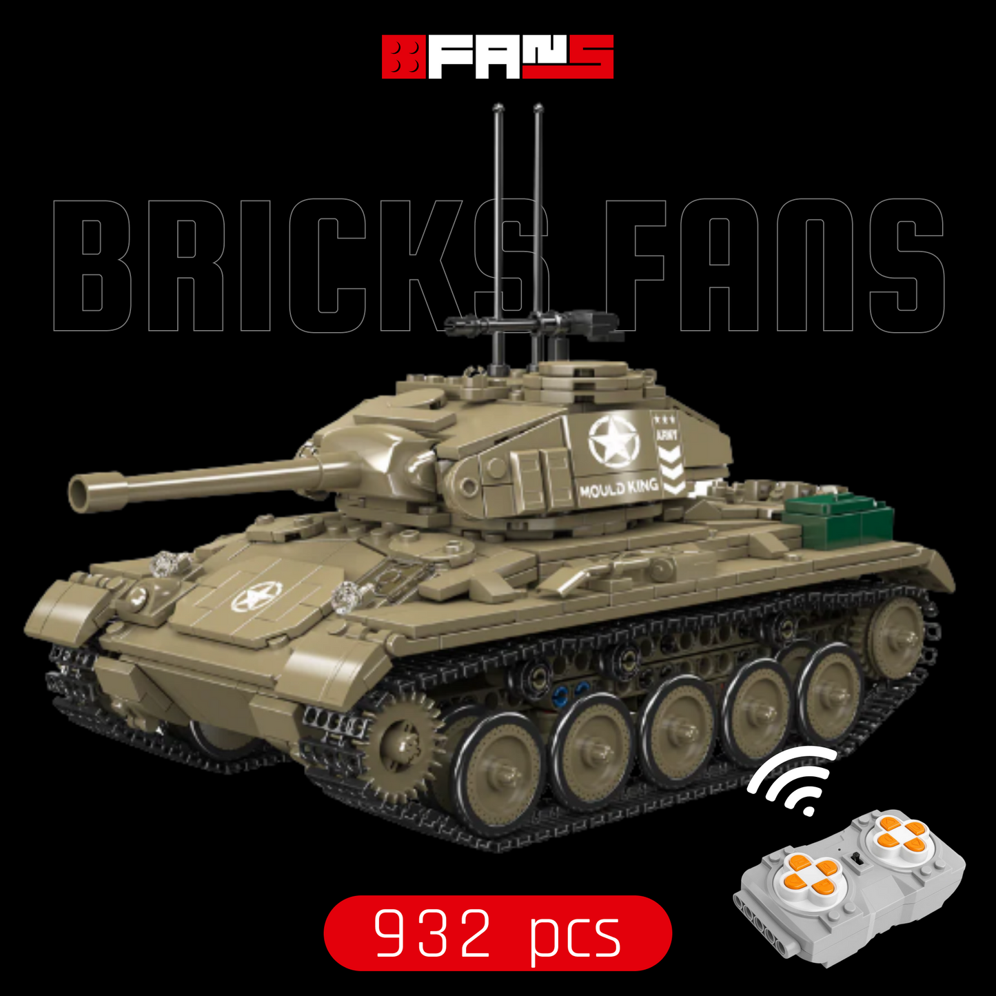 M24 Chaffee Tank (932 pcs)