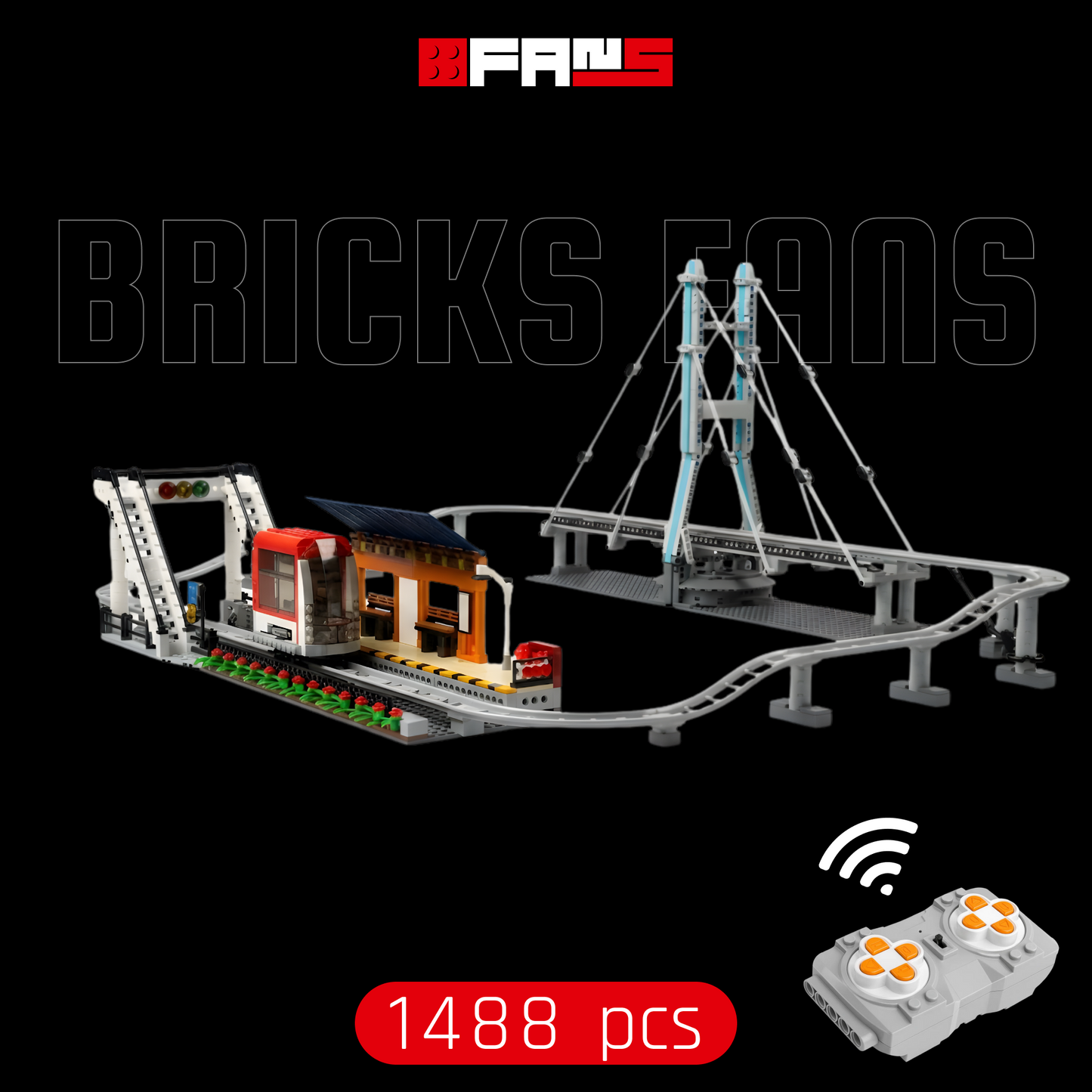 Motorised Monorail (1488 pcs)
