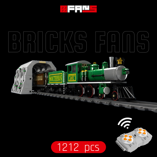 Locomotives à vapeur 4-4-0 (1212 pièces) 