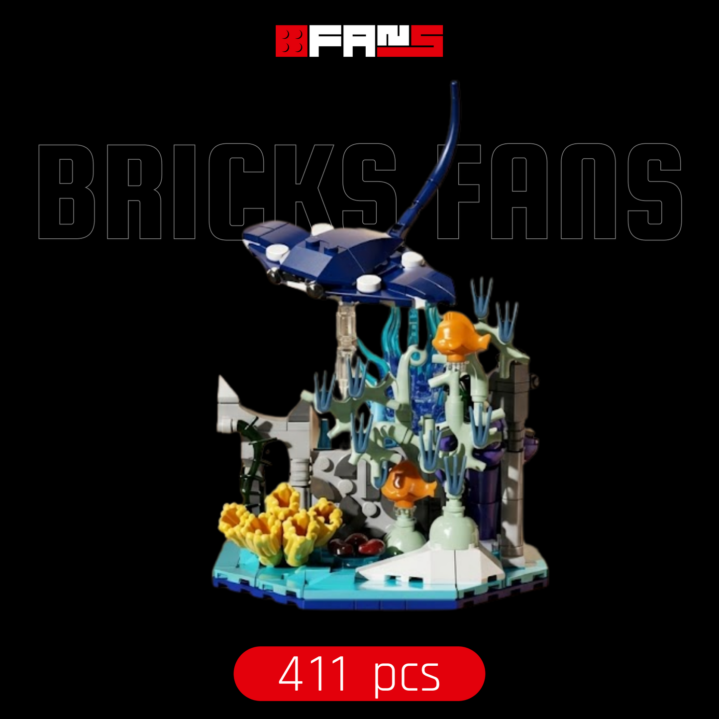 Manta Ray Coral Reef (411 pcs)