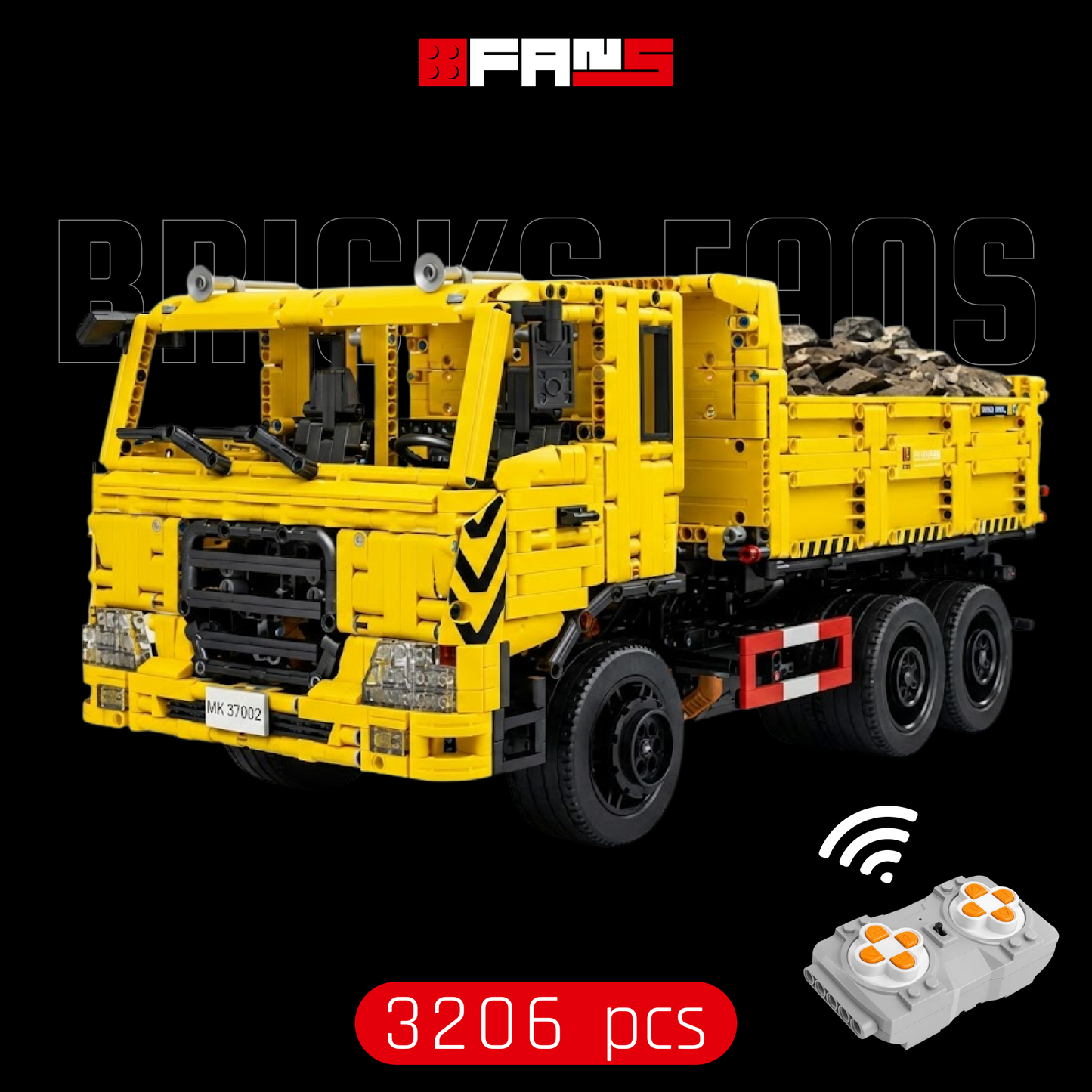 3-Way Dump Truck (3206 pcs)