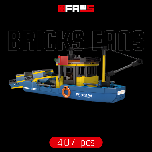 Łódź do zbierania odpadów (407 elementów) 