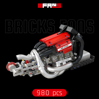 Model de motor STR13 V6 motorizat (980 piese) 