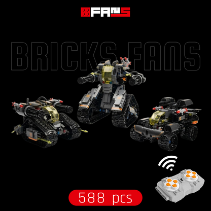 3 in 1 Military Robots STEM (588 pcs)