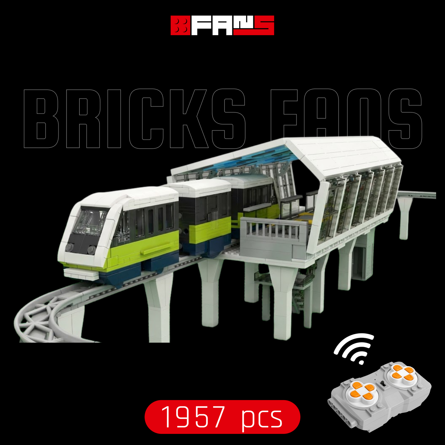 Italian Marconi Express Light Rail Train (1957 pcs)