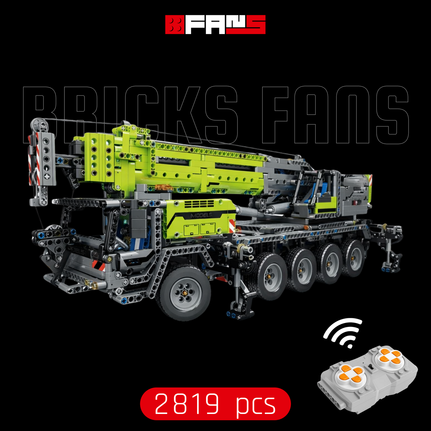 Telescopic Crane Truck (2819 pcs)