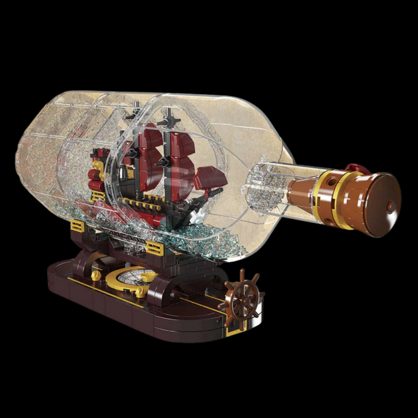 Mini Queen Revenger Ship In a Bottle (885 piese) 