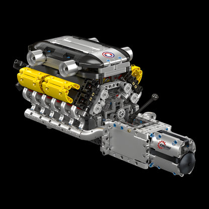Motorised Lambo V12 Engine & Gearbox (1260 pcs)