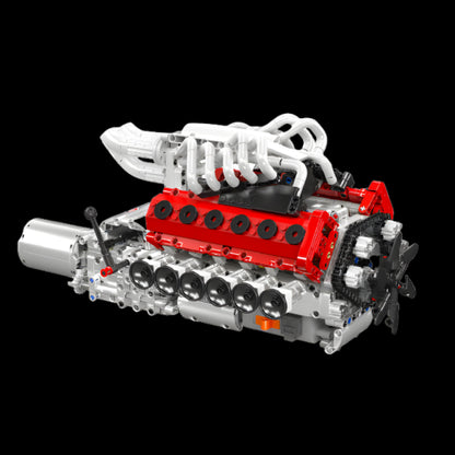 Motor V12 aspirat natural motorizat (1366 piese) 