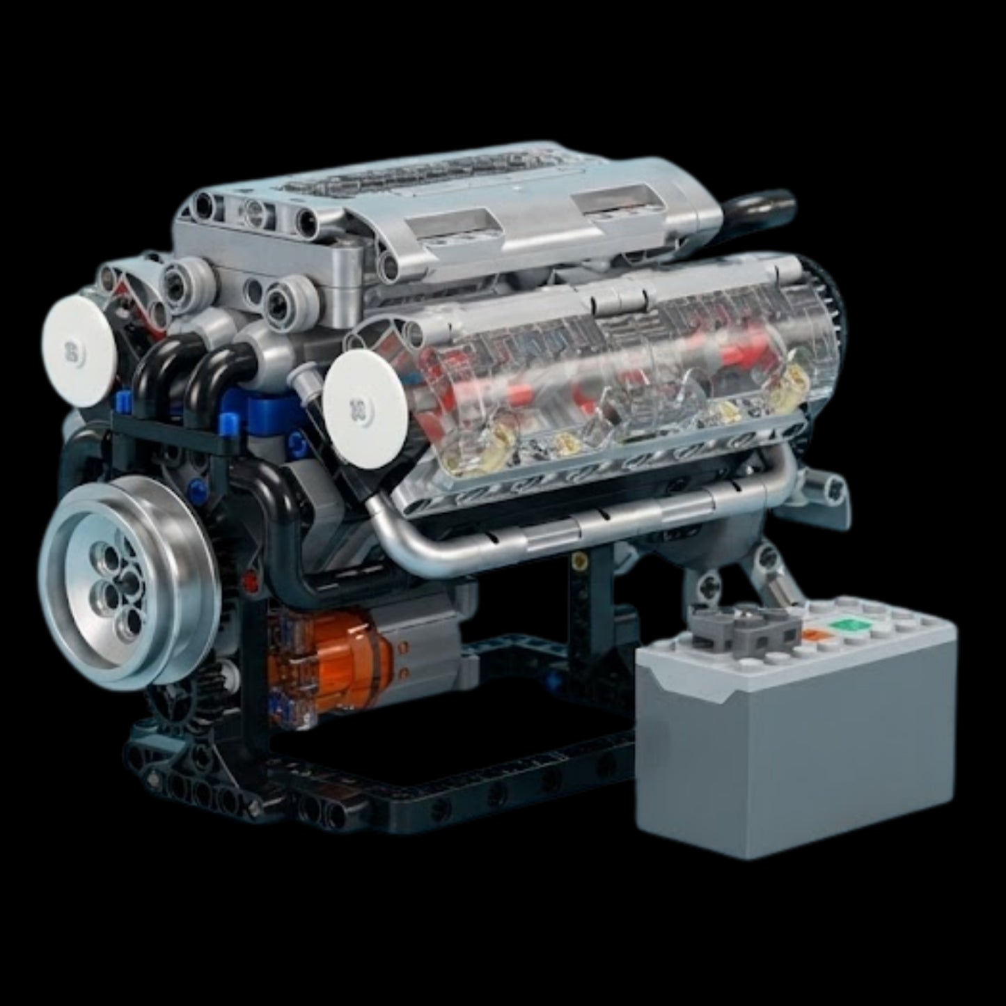 Motorised V8 Engine (535 pcs)