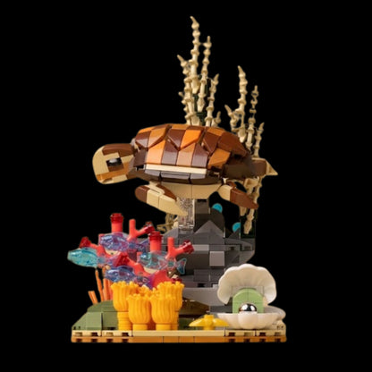 Sea Turtle & Colorful Reef (410 pcs)